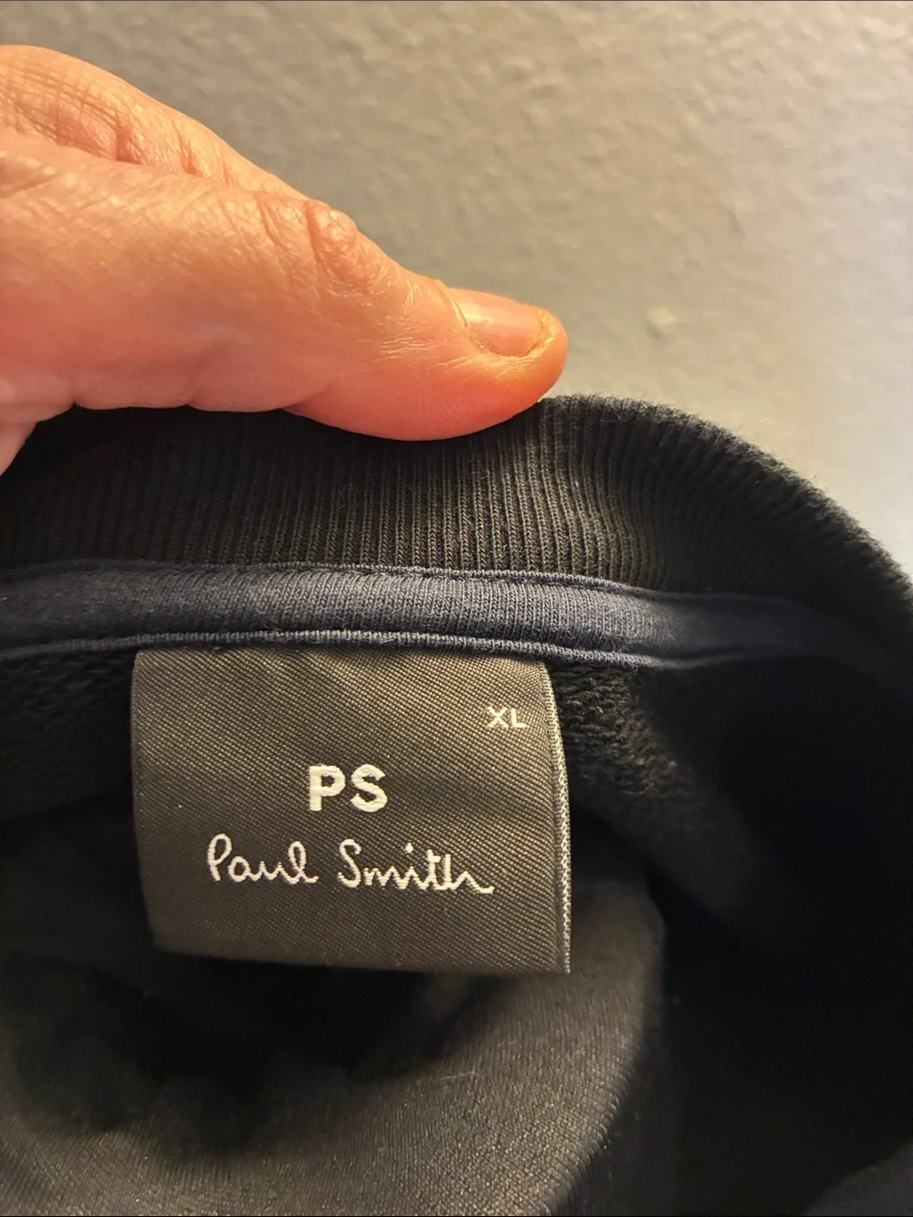 Paul Smith Black Crewneck Sweater/sweatshirt with Multicolor Zebra Emblem Sz XL